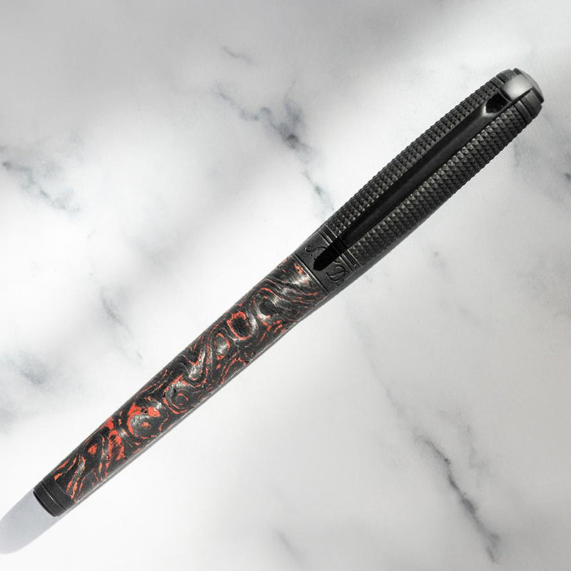 S.T. Dupont Line D Large Carbon Graphite Fountain Pen | EndlessPens