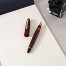 Sailor 1911 Casual L Gold Trim Fountain Pen in Muted Red with Detached Cap Cover and Ink and Paper | EndlessPens