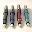Sailor 1911 Casual L Gold Trim Fountain Pen - Four Pens with Nib Exposed | EndlessPens