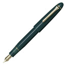 Sailor 1911 Casual L Gold Trim Fountain Pen in Muted Green with Nib Exposed | EndlessPens