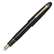 Sailor 1911 Casual L Gold Trim Fountain Pen in Muted Black with Nib Exposed | EndlessPens