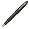 Sailor 1911 Casual L Gold Trim Fountain Pen in Muted Black with Nib Exposed | EndlessPens