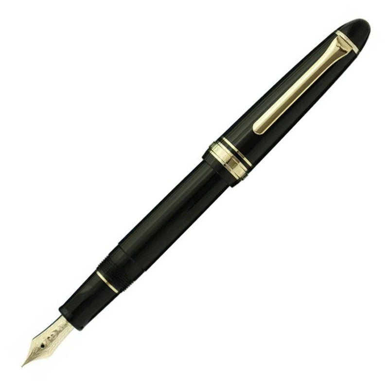 Sailor 1911 Light Gold Trim Fountain Pen - Black | EndlessPens