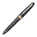 Sailor Classic Ko Floret Dot SV Fountain Pen - Pen With Cap Cover On White Background | EndlessPens