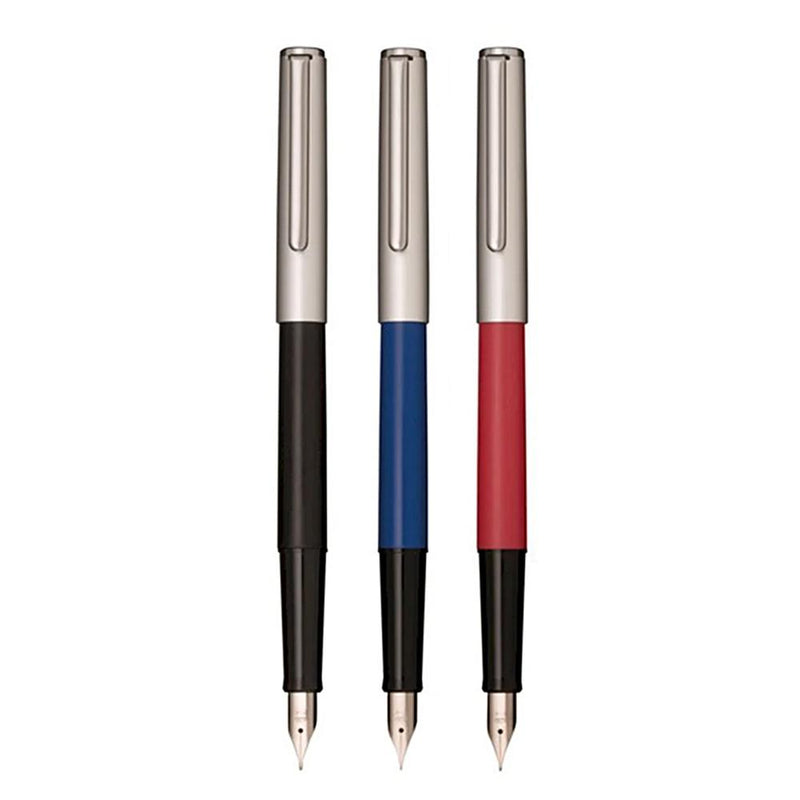 Sailor Hi-Ace Neo Fountain Pen (Blister Packaging) - Red, Black, and Blue Pen Variants In White Background | EndlessPens