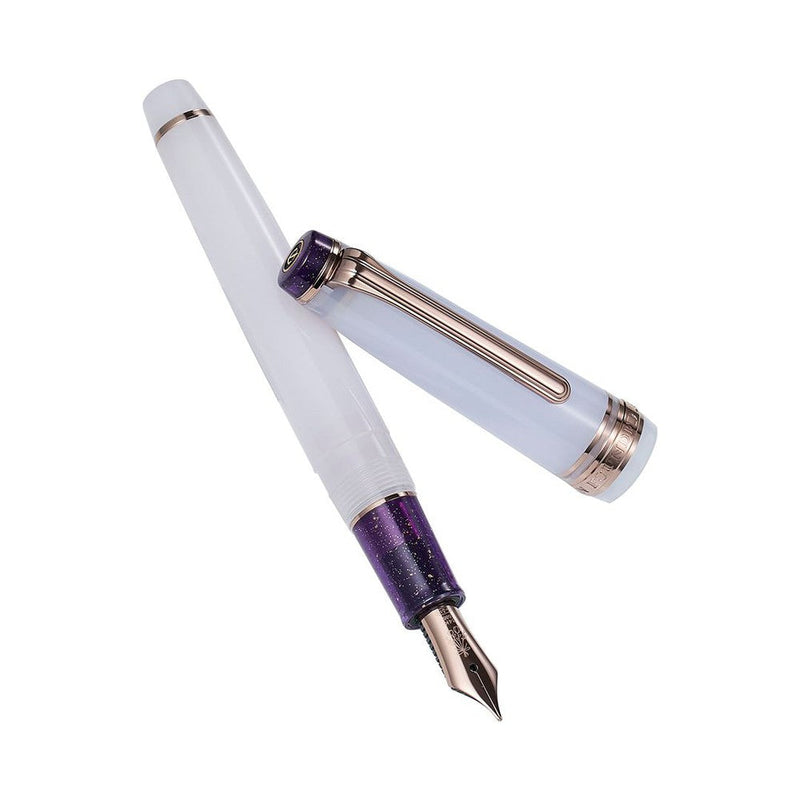 Sailor Dried Flower Fountain Pen - Lavender With Nib Exposed | EndlessPens