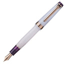 Sailor Dried Flower Fountain Pen - Lavender With Nib Exposed On White Background | EndlessPens