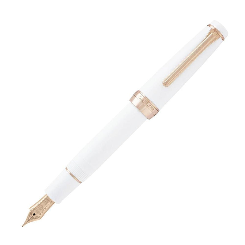 Sailor Fountain Pen - Pro Gear White Pink Gold
