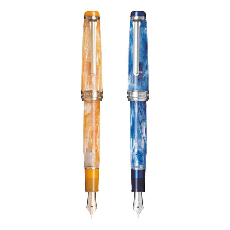 Sailor Veilio 3rd Edition Fountain Pen - Two Fountain Pens On White Background | EndlessPens