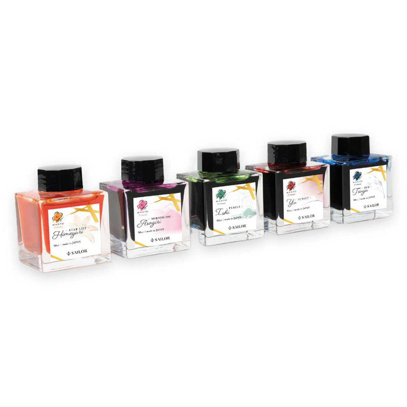 Sailor Manyo 5th Anniversary "In Love" Ink Bottle (50ml) - All Variants