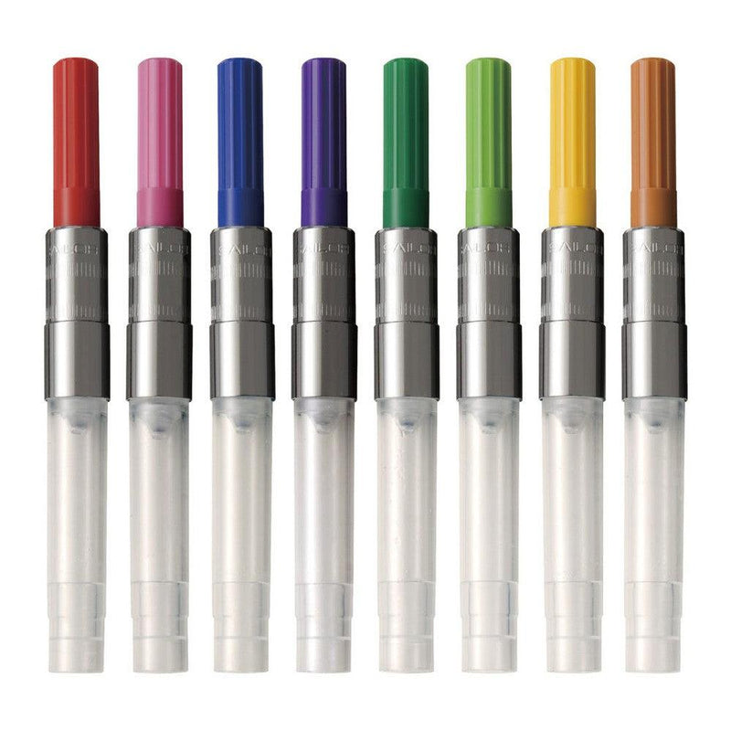 Sailor Ink Converter - Eight Different Colors Of Ink Converters On White Background | EndlessPens