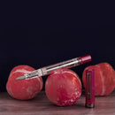 TWSBI ECO Plum with Onyx Fountain Pen - Pen and Cap Cover with Plums | EndlessPens