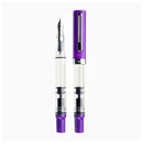 TWSBI ECO-T Eggplant Fountain Pen - Two Pens On White Background | EndlessPens