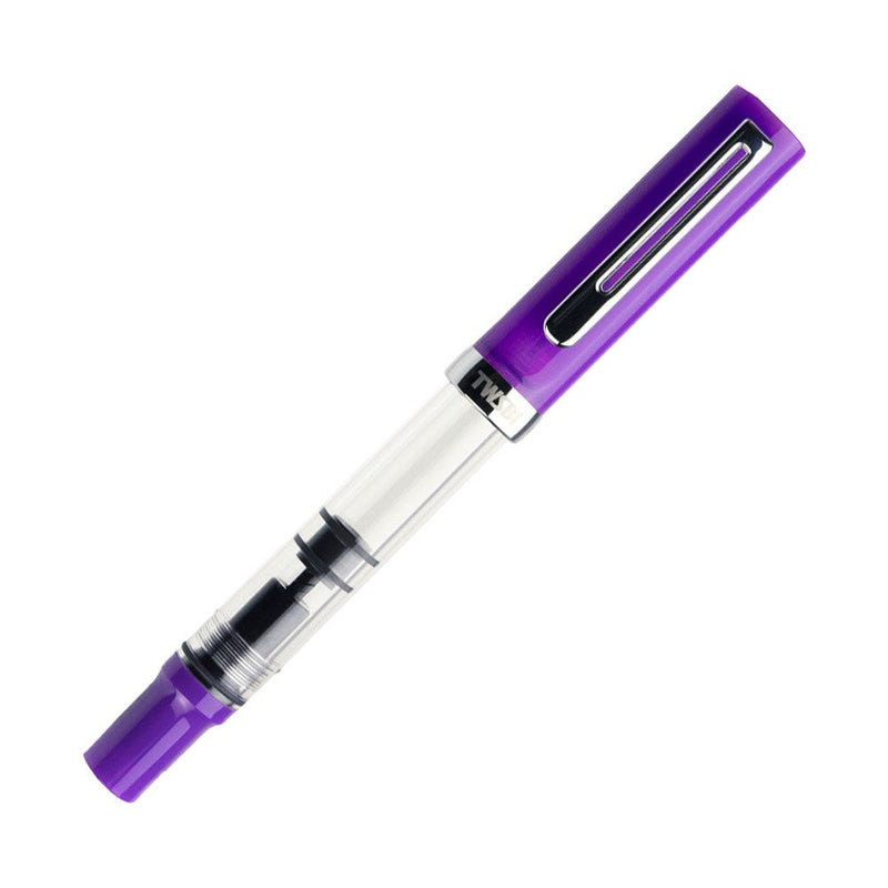 TWSBI ECO-T Eggplant Fountain Pen - Pen On White Background | EndlessPens