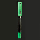 TWSBI Eco Glow Green Fountain Pen (On Black Background)
