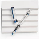 TWSBI VAC 700R Kyanite Fountain Pen - Cover Detached On Gray Background | EndllessPens