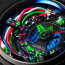The Electricianz Neon Z Black Watch - 42mm (Mechanical View)