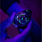 The Electricianz Neon Z Black Watch - 42mm (A Person Wearing The Wristwatch)