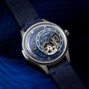 The Electricianz Hybrid E-Blue Watch - 43mm (Front View)