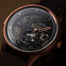 The Electricianz Hybrid E-Circuit Bronze Watch - 43mm (Close Up Front View)