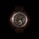 The Electricianz Hybrid E-Circuit Bronze Watch - 43mm (Front Design View)