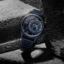 The Electricianz Blue Z Watch - 45mm (Black Background)