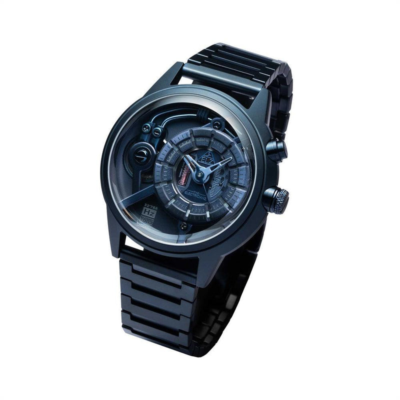 The Electricianz Blue Z Watch - 45mm (Front Design View)