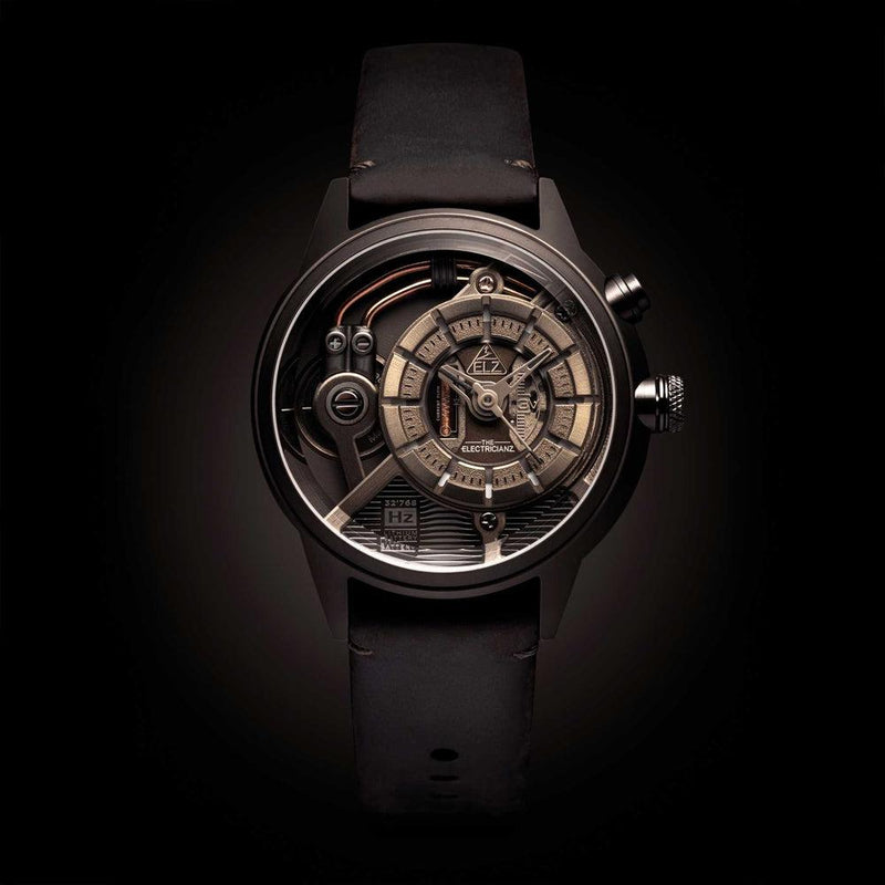 The Electricianz Brown Z Watch - 45mm (Design Display)