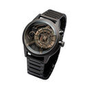The Electricianz Brown Z Watch - 45mm (Metal Strap Side View)