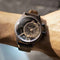 The Electricianz Brown Z Watch - 45mm (In A Person's Wrist)