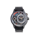 The Electricianz Dark Z Watch - 45mm (Black PVD Metal Strap)