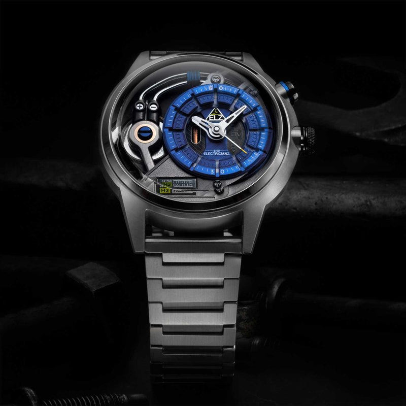 The Electricianz CableZ Nato Watch (on top of metal)
