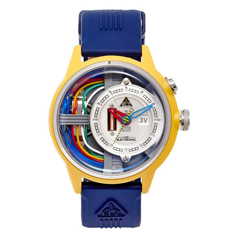 The Electricianz CableZ Rubber Watch (front design view)