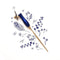 Tom's Studio Bloom Calligraphy Fountain Pen Nib Holder in Bluebell | EndlessPens