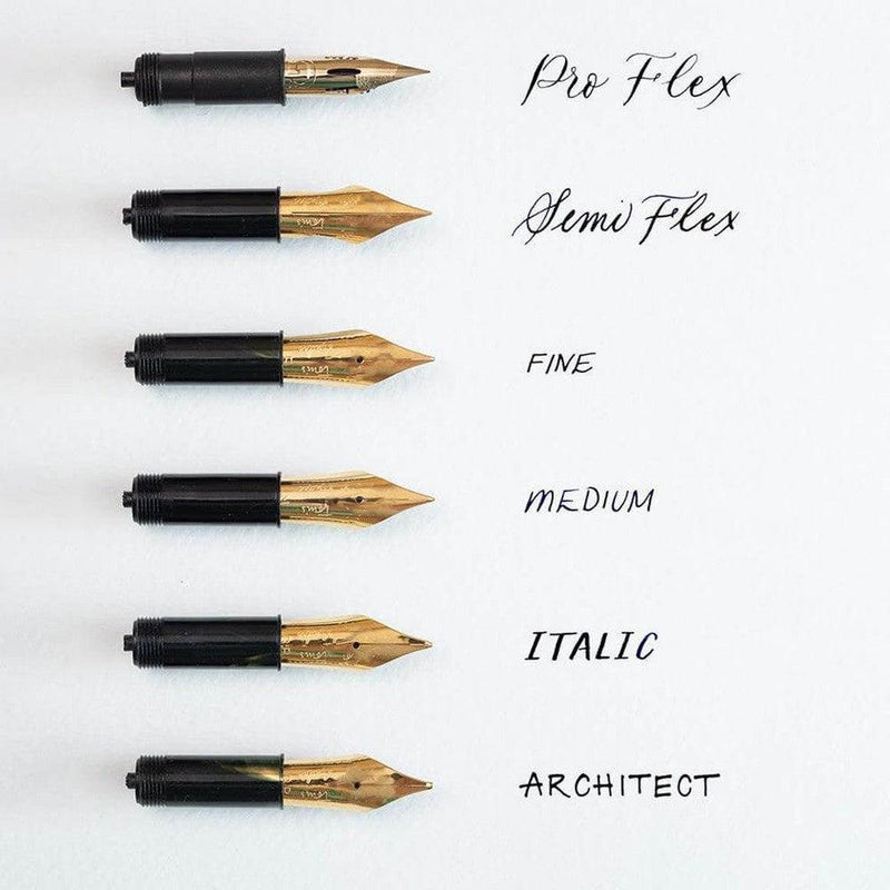 Tom's Studio Pocket Fountain Pen 2.0 - Six Different Fountain Pen Nib Units | EndlessPens