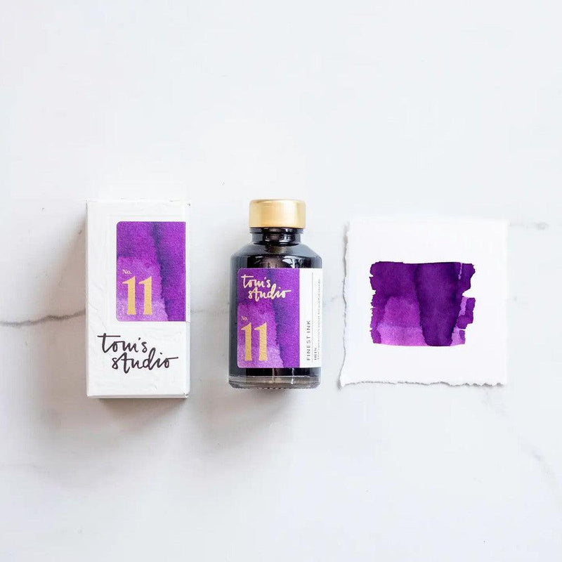 Tom's Studio Fountain Pen Ink Bottle (50ml) in No. 11 Iris | EndlessPens