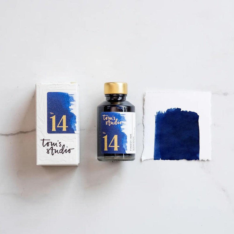 Tom's Studio Fountain Pen Ink Bottle (50ml) in No. 14 Marianas | EndlessPens