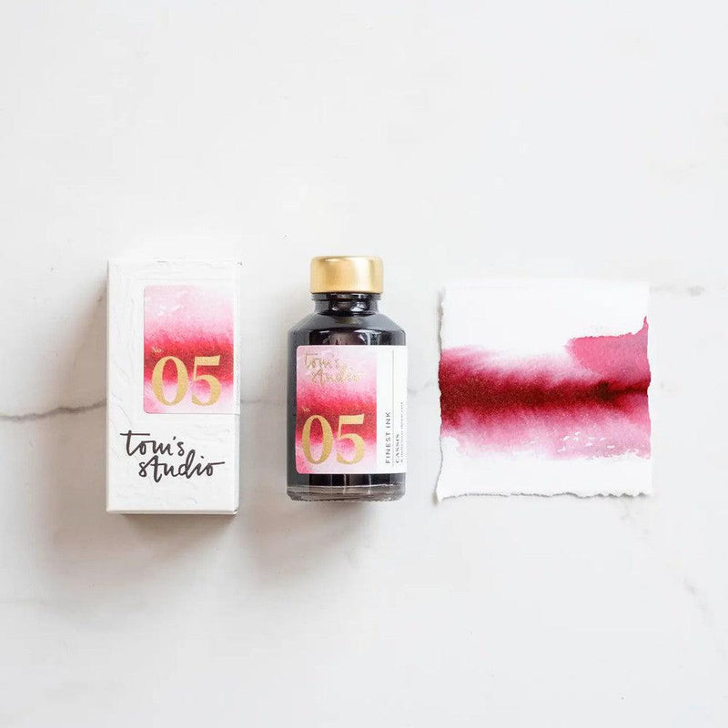 Tom's Studio Fountain Pen Ink Bottle (50ml) in No. 5 Cassis | EndlessPens