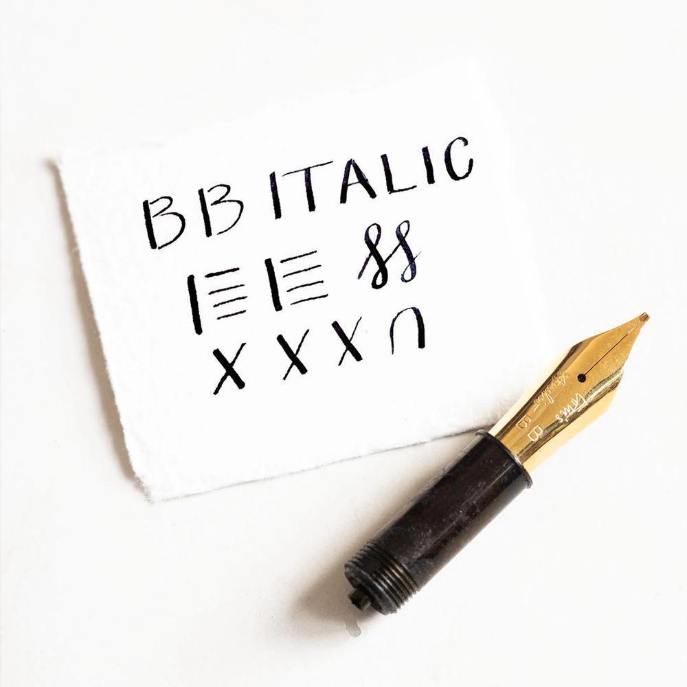 Tom's Studio Cursive Italic BB Fountain Pen Nib Unit | EndlessPens