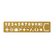 Traveler's Brass Template Bookmark