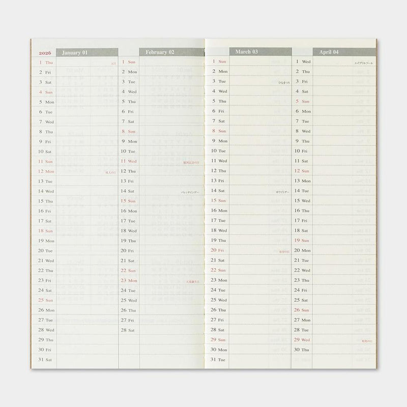 Traveler's Notebook - 2026 Diary - Limited Edition (2026)