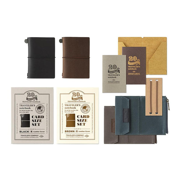 Traveler's Notebook - 20th Anniversary Card Size Set - Limited