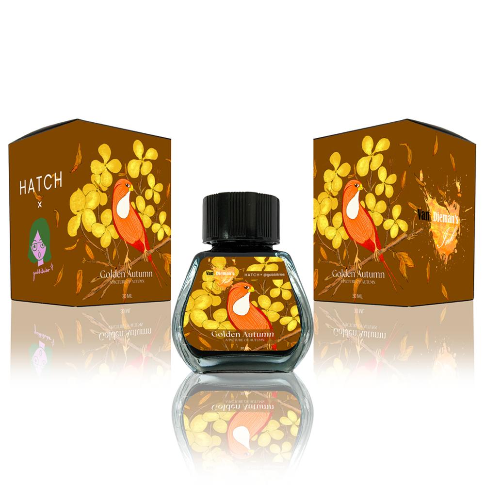 Van Dieman's Ink × @gabbitries Picture of Autumn Inks (30ml) | EndlessPens