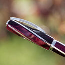 Visconti Divina Elegance Bordeaux Oversize Fountain Pen (14K Gold) - Pen Cap Cover | EndlessPens