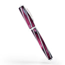 Visconti Divina Elegance Bordeaux Oversize Fountain Pen (14K Gold) - Pen on White Background | EndlessPens
