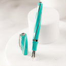 Visconti Divina Elegance Wave Oversize Fountain Pen (14K Gold) - Pen and Cap Cover | EndlessPens