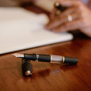 Visconti Homo Sapiens Crystal Dream Fountain Pen (14K Gold) - Pen and Cap Cover | EndlessPens