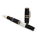 Visconti Homo Sapiens Crystal Dream Fountain Pen (14K Gold) - Pen and Cap Cover on White Background | EndlessPens