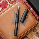 Visconti Homo Sapiens Dark Crystal Fountain Pen (14K Gold) - Pen and Cap Cover | EndlessPens