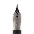 Visconti Medici Briarwood Ruthenium Trims Fountain Pen (14K Gold) - Pen Nib | EndlessPens